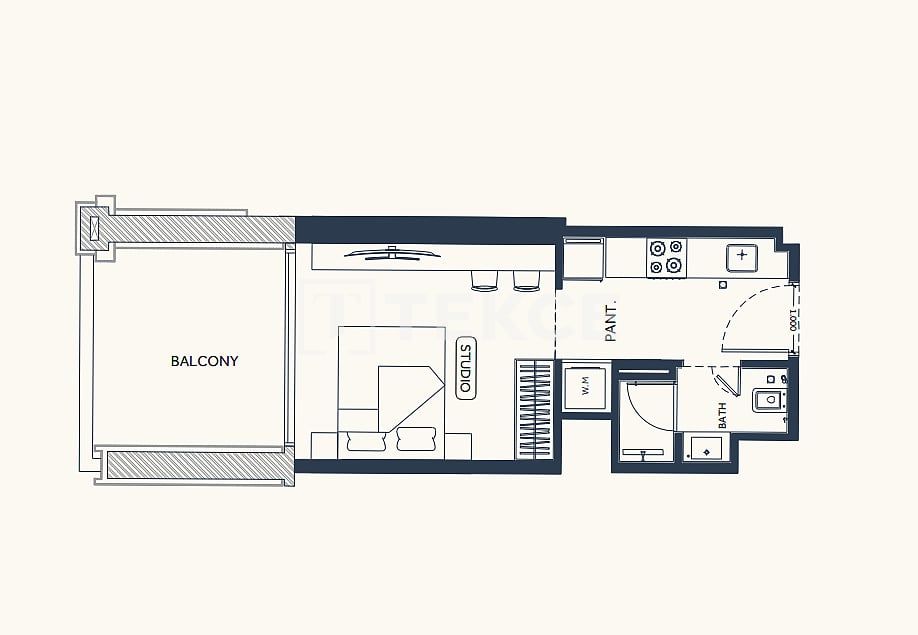 Апартаменты в Дубае, ОАЭ, 35 м² - фото 16