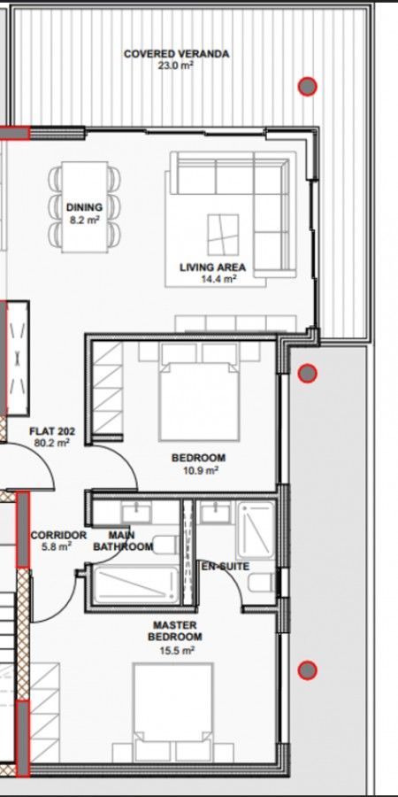 Апартаменты в Ларнаке, Кипр, 132 м² - фото 14