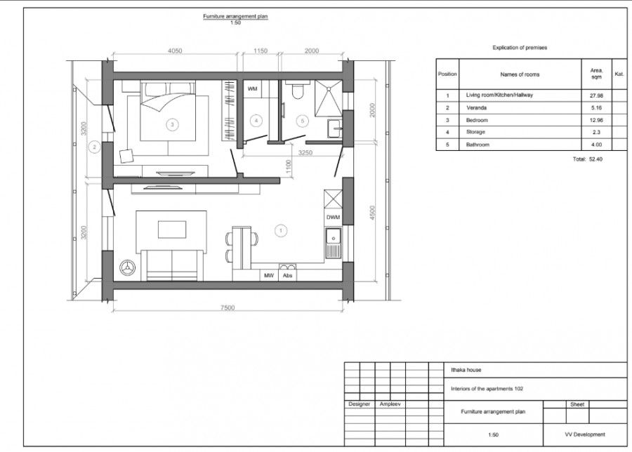 Апартаменты в Ларнаке, Кипр, 54 м² - фото 16