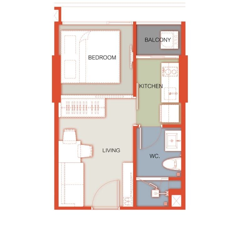 Студия на Пхукете, Таиланд, 26 м² - фото 3