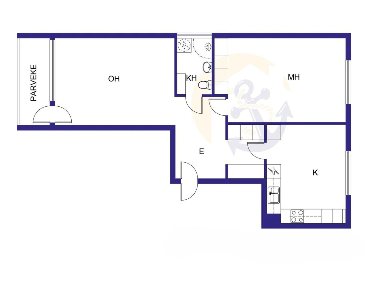 Квартира в Варкаусе, Финляндия, 64.5 м² - фото 2