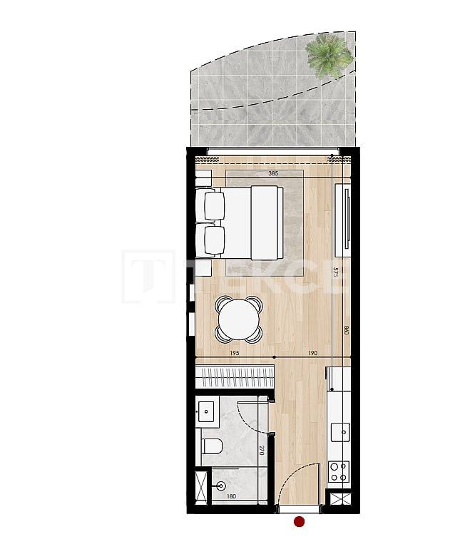 Апартаменты Остров Аль-Марджан, ОАЭ, 74 м² - фото 17