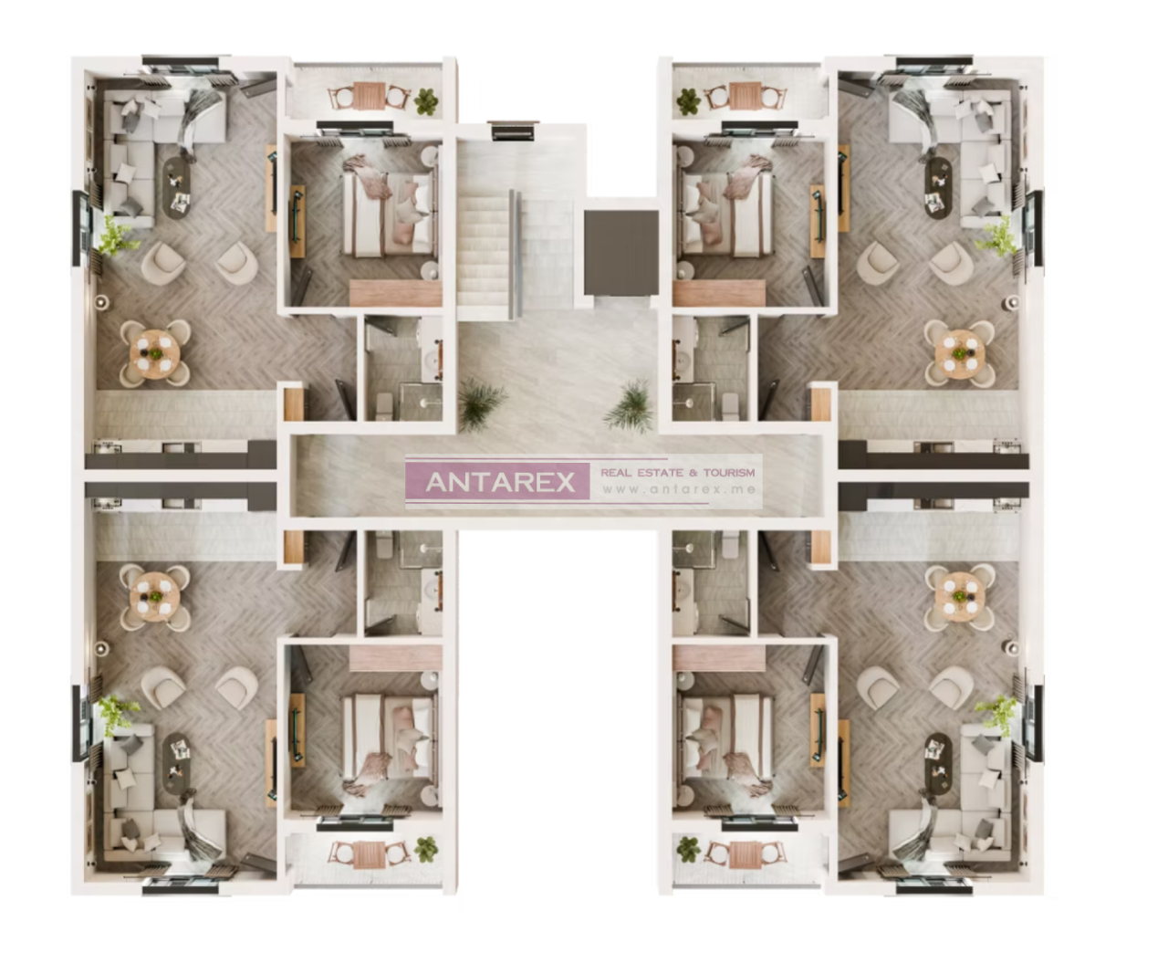 Апартаменты в Радановичах, Черногория, 66.5 м² - фото 11