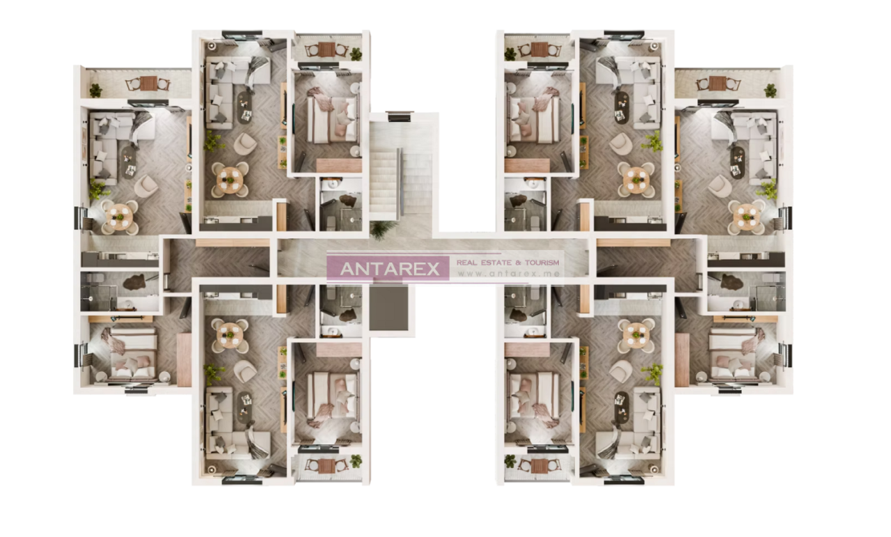 Апартаменты в Радановичах, Черногория, 51.5 м² - фото 13