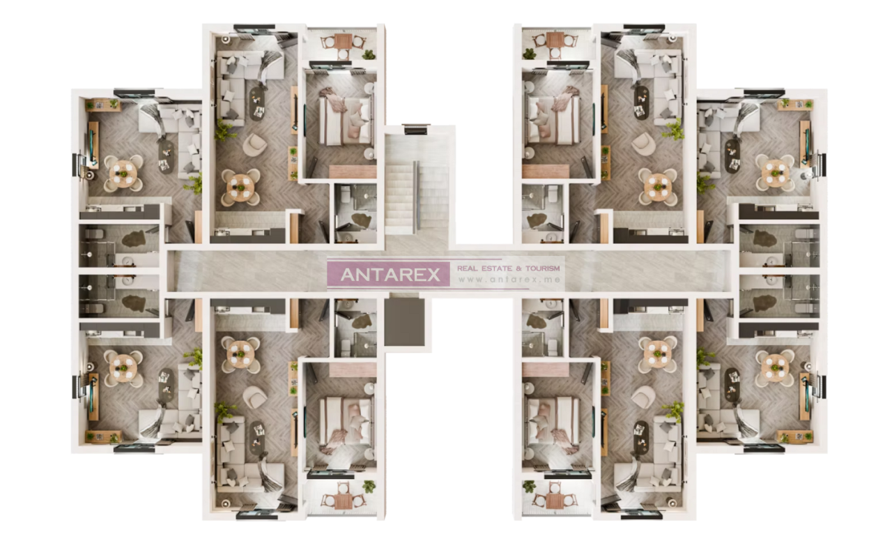 Апартаменты в Радановичах, Черногория, 29.5 м² - фото 14