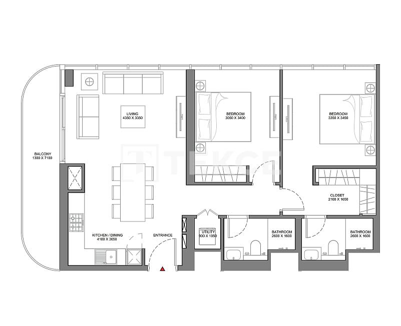 Апартаменты Остров Синия, ОАЭ, 60 м² - фото 11