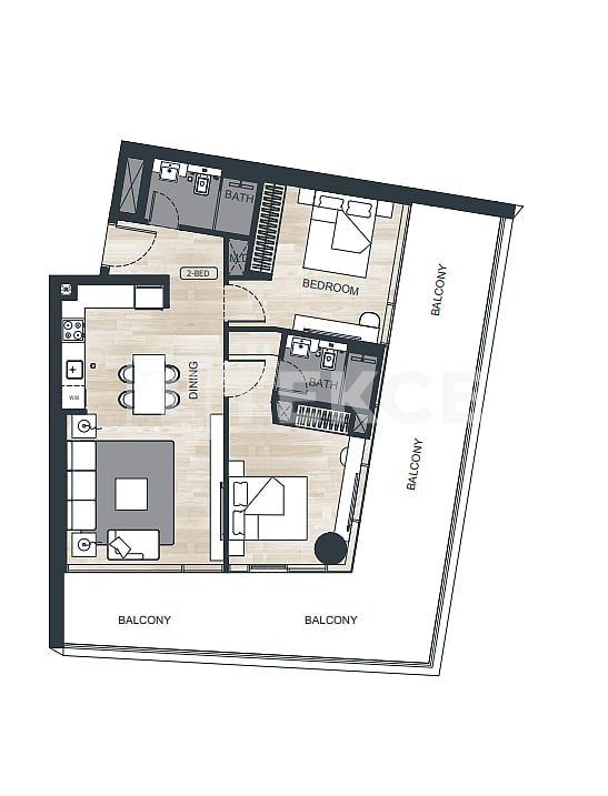 Апартаменты Аль-Джадаф, ОАЭ, 119 м² - фото 12