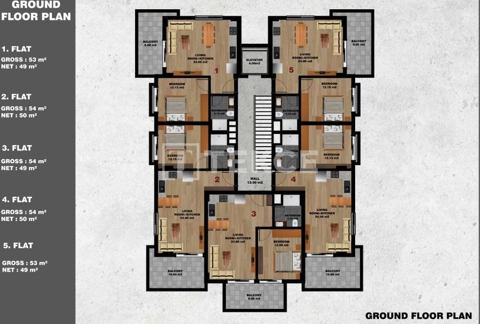 Пентхаус в Алании, Турция, 135 м² - фото 15