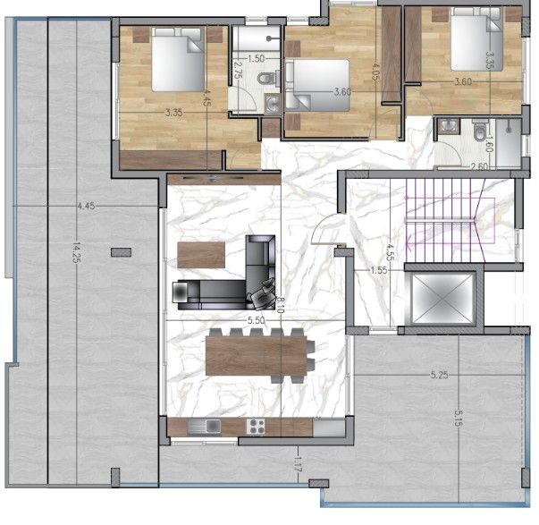 Пентхаус в Лимасоле, Кипр, 167 м² - фото 8