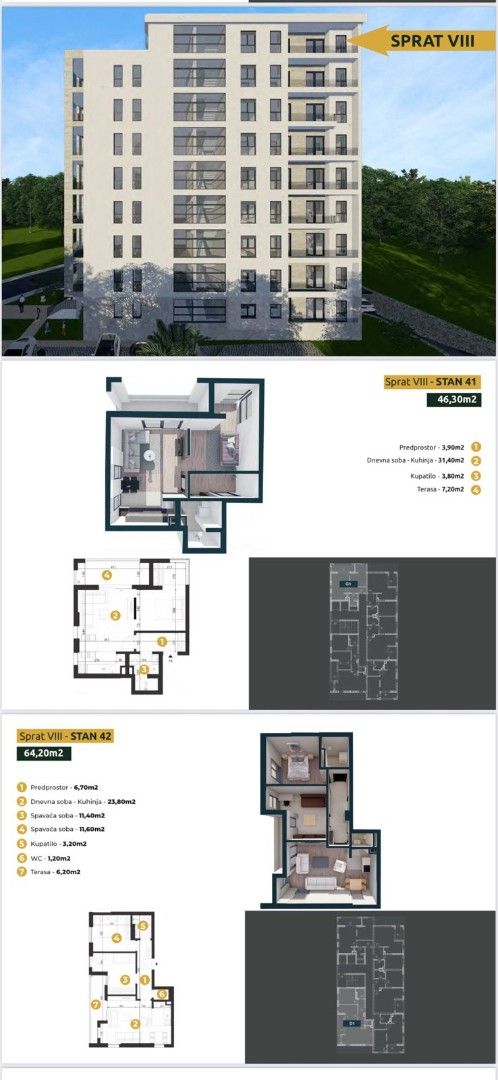 Квартира в Баре, Черногория, 27 м² - фото 5