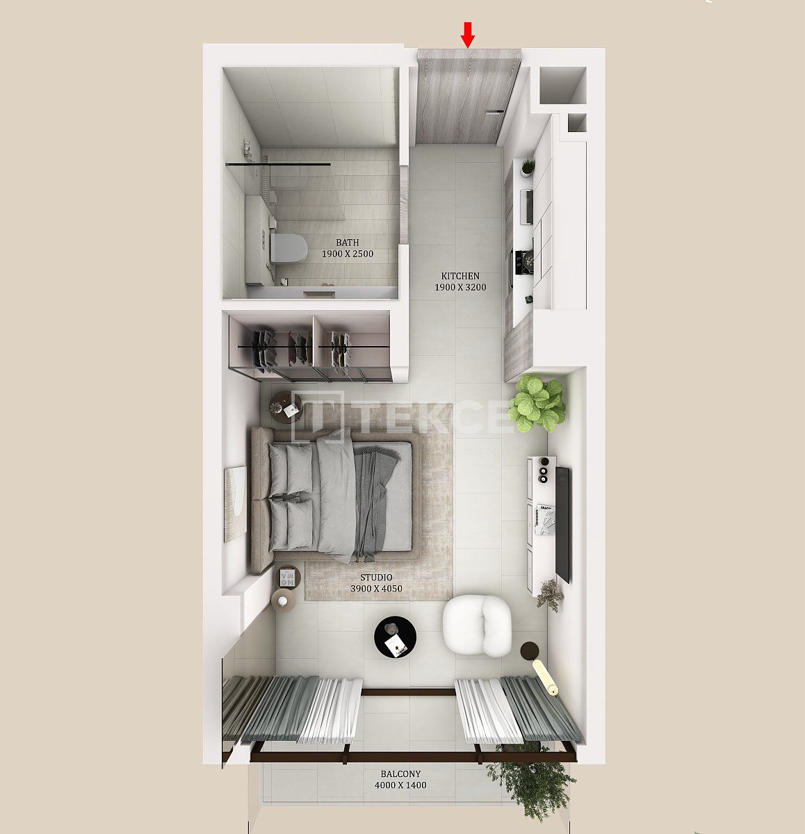 Апартаменты в Дубае, ОАЭ, 58 м² - фото 15