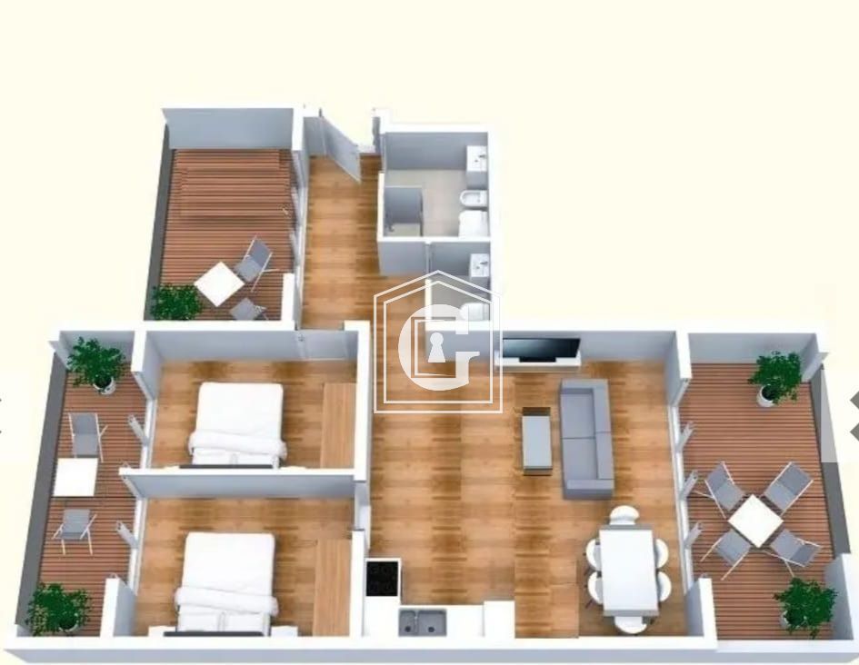 Апартаменты в Бечичи, Черногория, 98 м² - фото 19