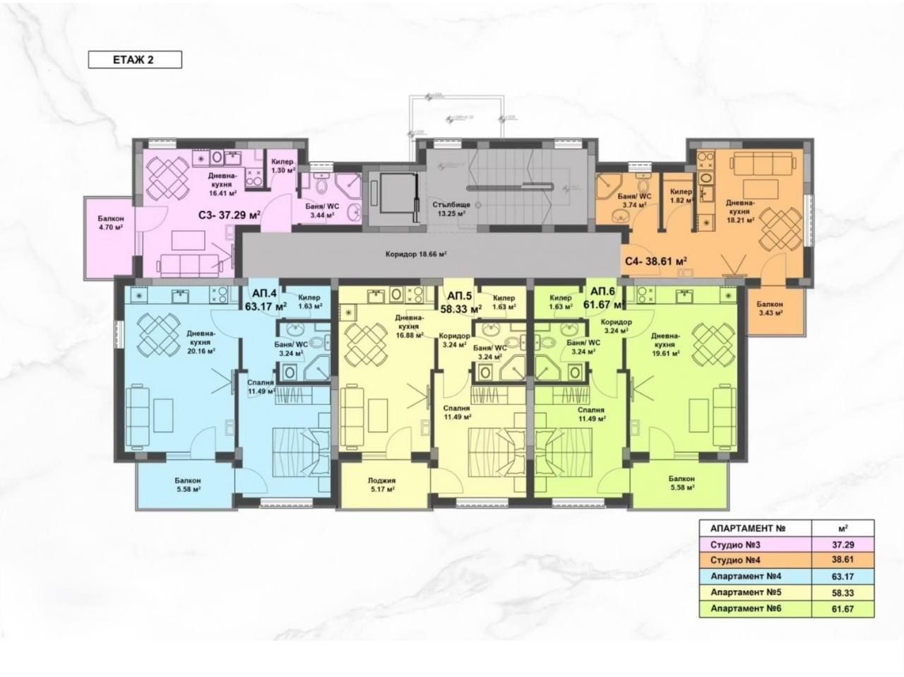 Квартира на Солнечном берегу, Болгария, 35 м² - фото 9