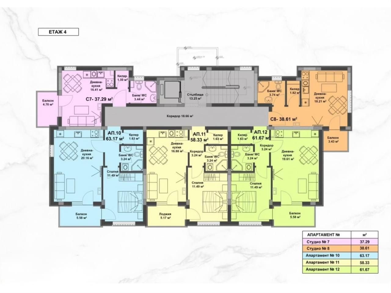 Квартира на Солнечном берегу, Болгария, 35 м² - фото 7
