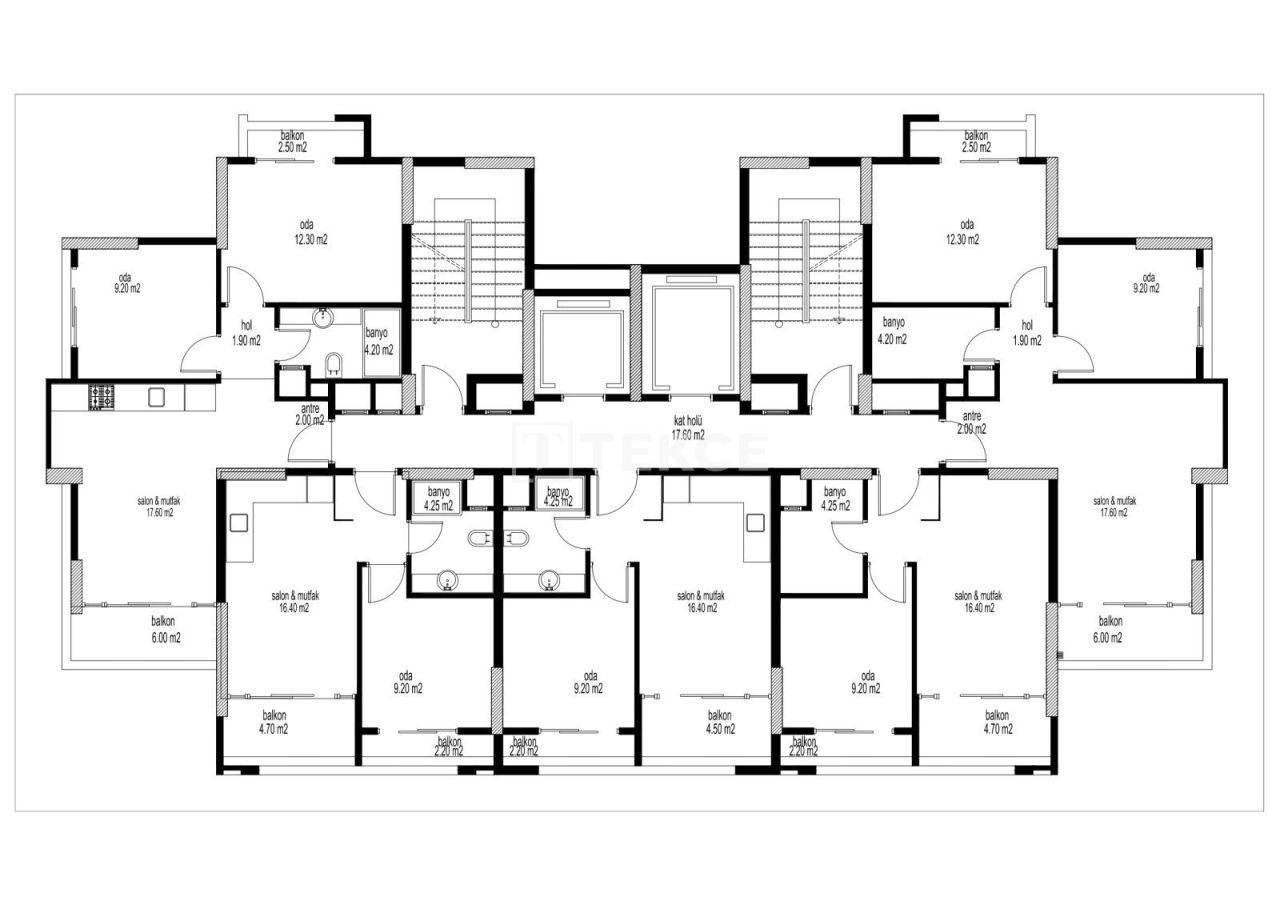 Апартаменты Мезитли, Турция, 56 м² - фото 19