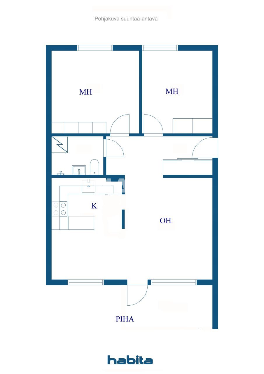 Апартаменты в Хельсинки, Финляндия, 64.5 м² - фото 2
