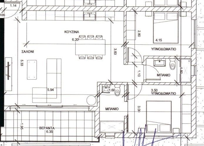 Апартаменты в Ларнаке, Кипр, 142 м² - фото 5
