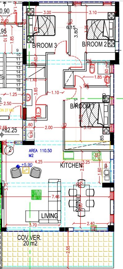 Апартаменты в Пафосе, Кипр, 130 м² - фото 10