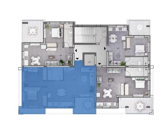 Апартаменты в Лимасоле, Кипр, 83 м² - фото 17