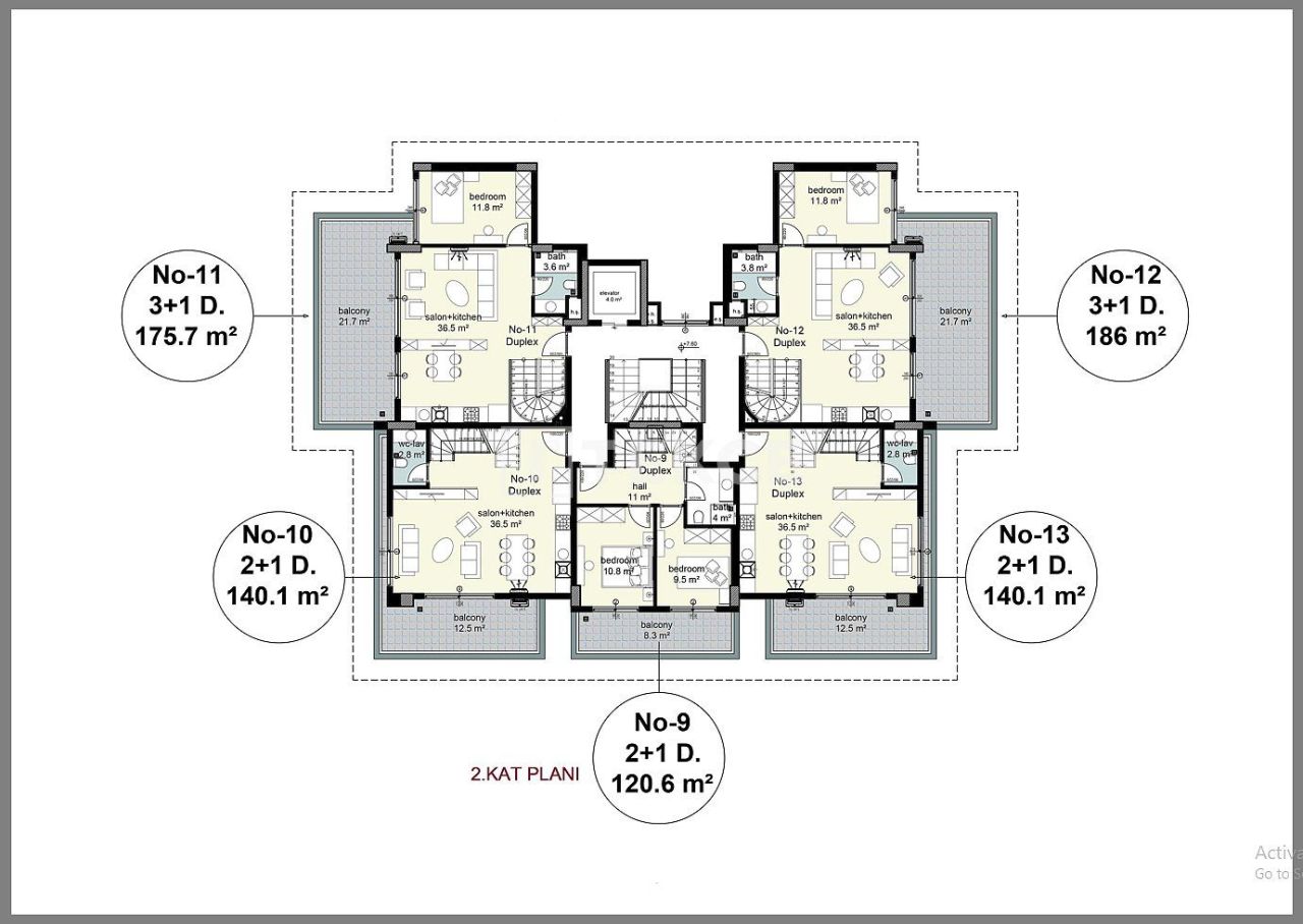 Пентхаус в Алании, Турция, 175 м² - фото 11
