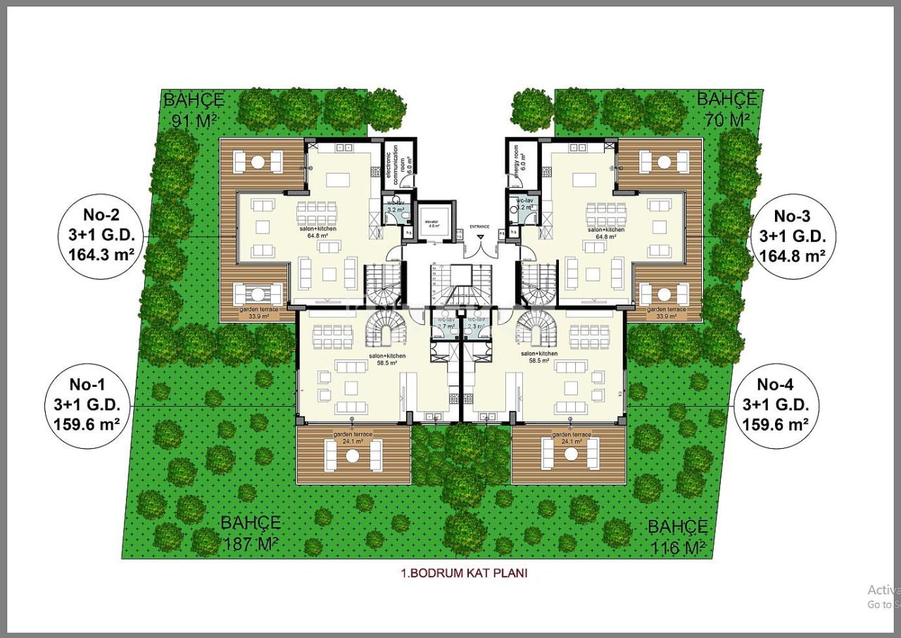 Апартаменты в Алании, Турция, 170 м² - фото 14