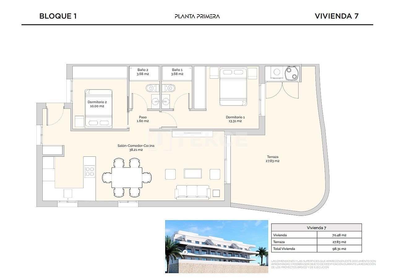 Апартаменты в Финестрате, Испания, 100 м² - фото 17
