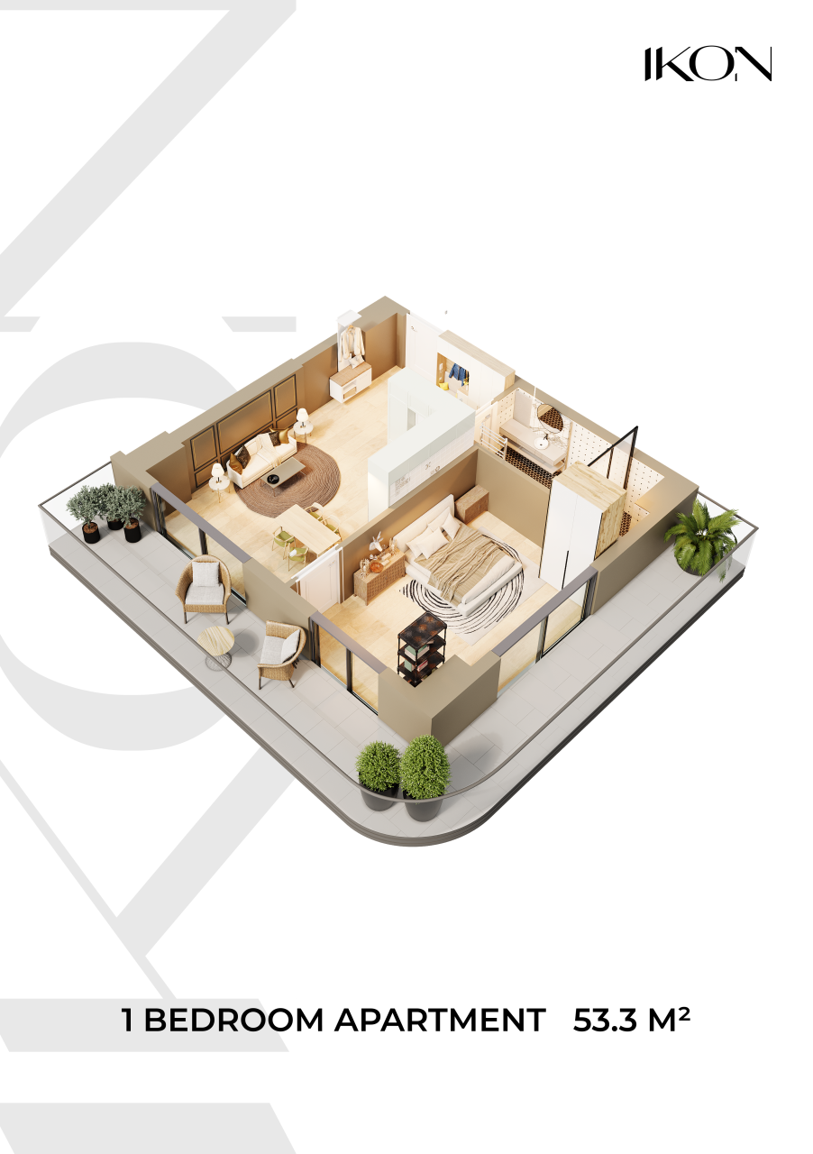 Квартира в Батуми, Грузия, 53.3 м² - фото 6