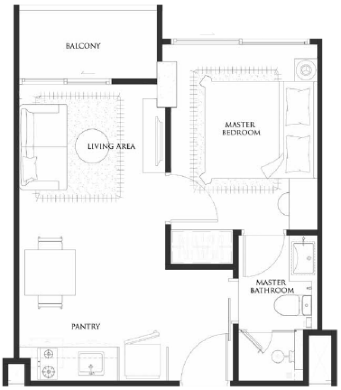 Апартаменты в Паттайе, Таиланд, 34 м² - фото 2