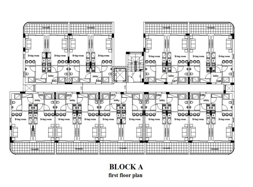 Апартаменты в Ларнаке, Кипр, 79 м² - фото 9