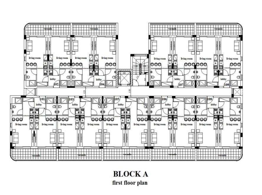 Апартаменты в Ларнаке, Кипр, 76 м² - фото 9