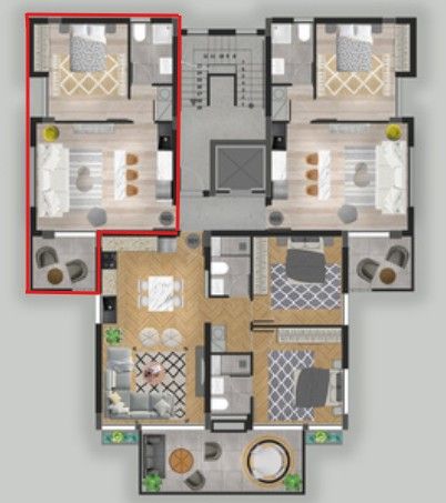 Апартаменты в Лимасоле, Кипр, 56 м² - фото 11