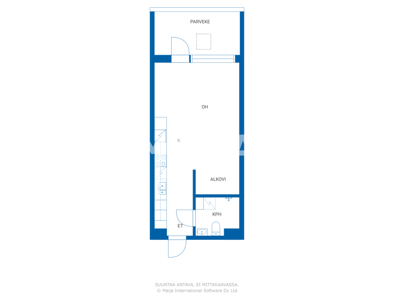 Апартаменты в Лахти, Финляндия, 35 м² - фото 2