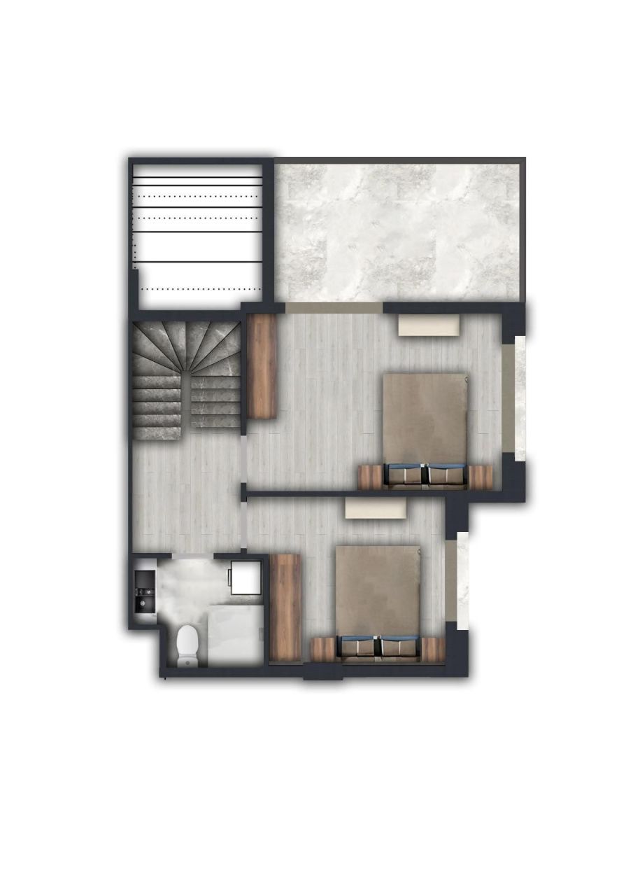 Квартира в Анталии, Турция, 55 м² - фото 12