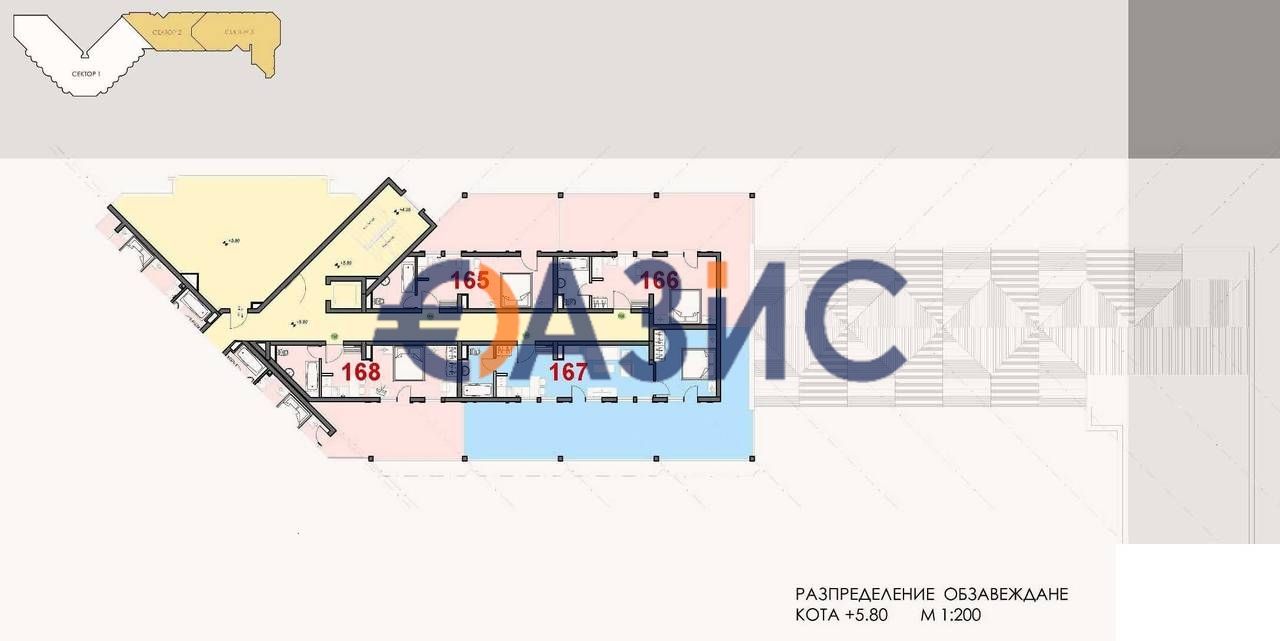 Апартаменты в Святом Власе, Болгария, 197.5 м² - фото 19