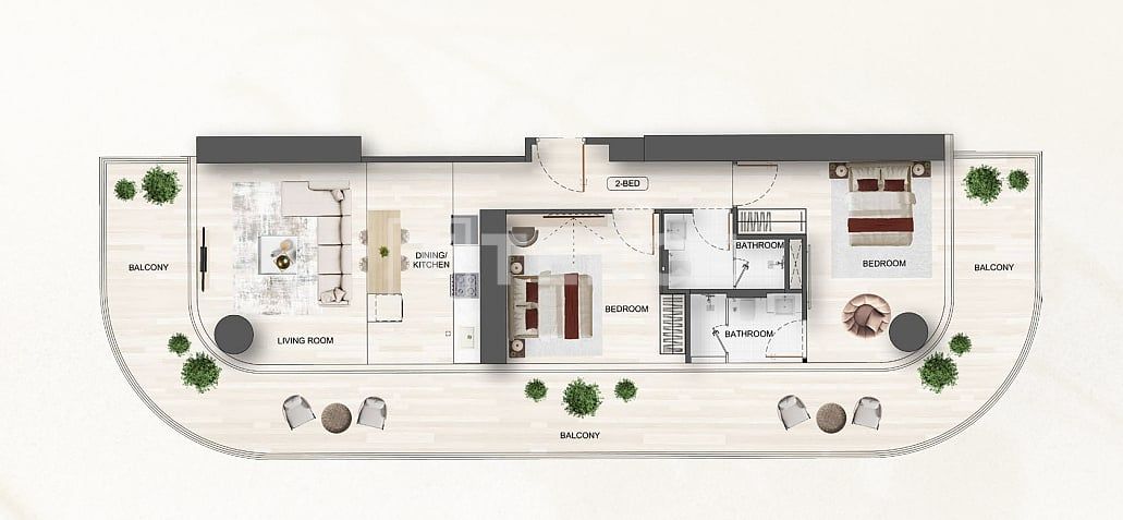Апартаменты в Дубае, ОАЭ, 75 м² - фото 14