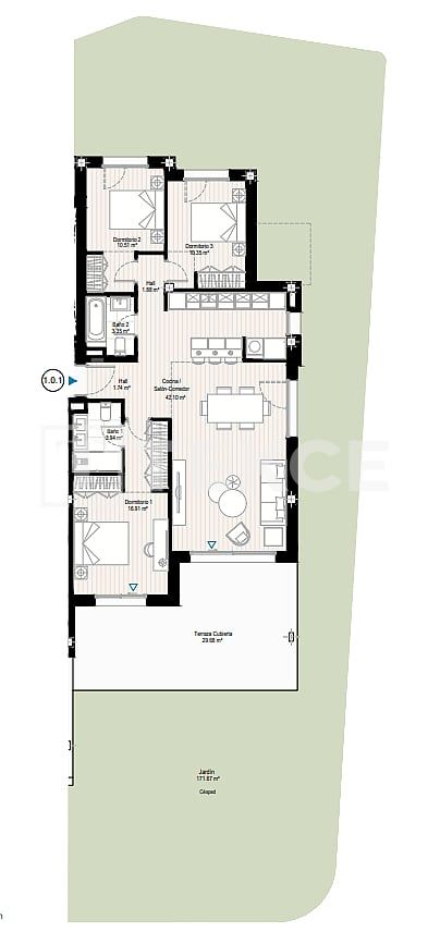 Апартаменты в Касаресе, Испания, 141 м² - фото 15