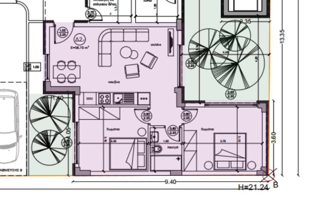 Квартира на Халкидиках, Греция, 79 м² - фото 1