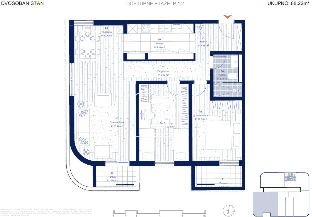 Апартаменты в Ластве, Черногория, 27 м² - фото 5