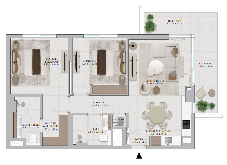 Квартира в Дубае, ОАЭ, 110 м² - фото 10