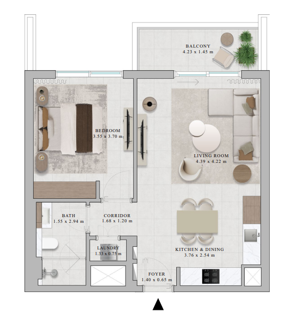 Квартира в Дубае, ОАЭ, 70 м² - фото 10