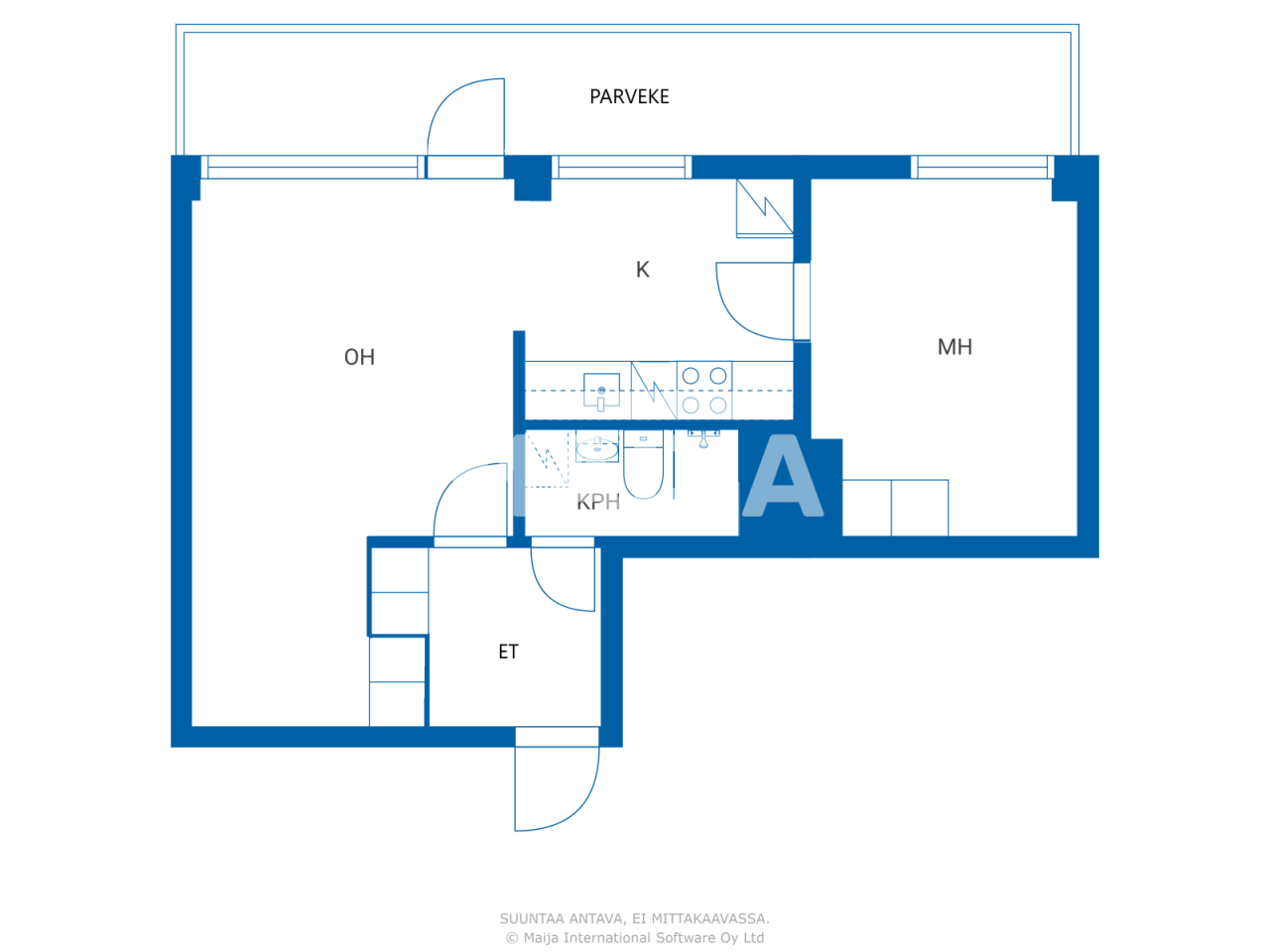 Апартаменты в Лахти, Финляндия, 42 м² - фото 4