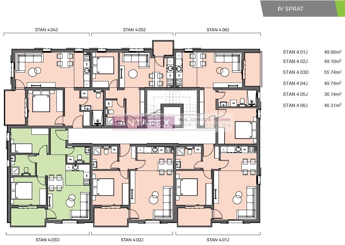 Апартаменты в Биеле, Черногория, 120 м² - фото 10
