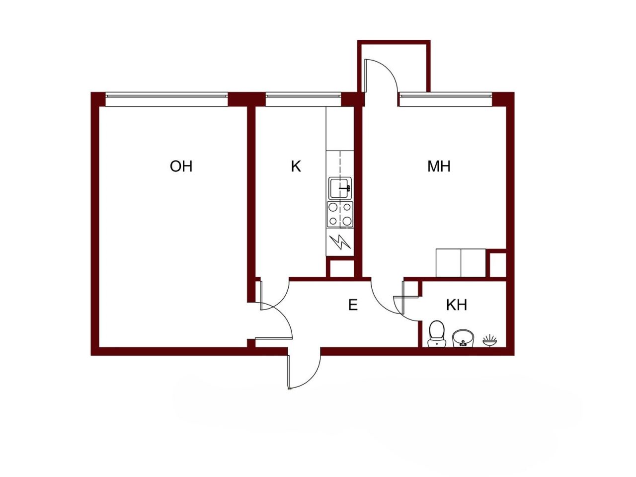 Квартира в Пори, Финляндия, 50 м² - фото 2