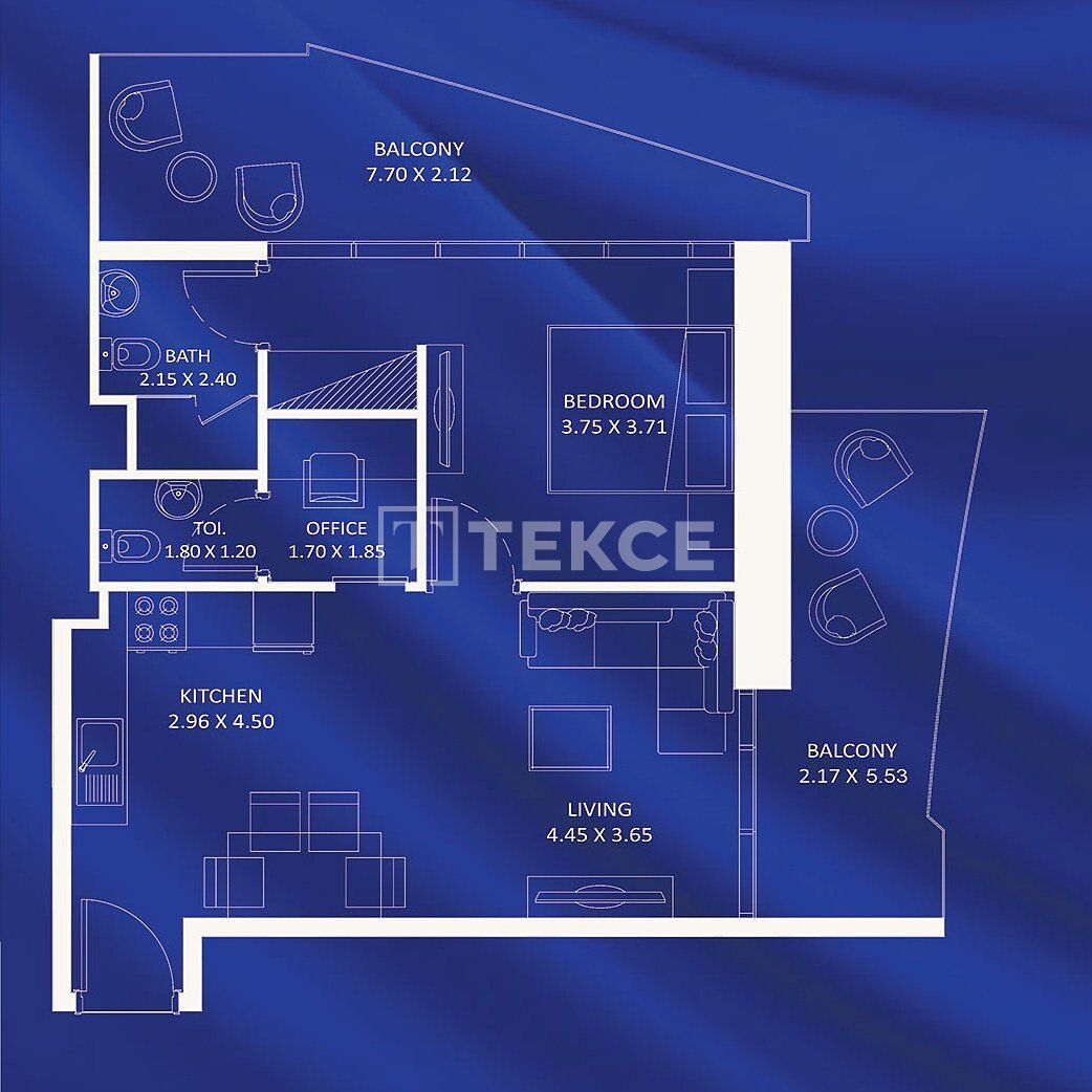 Апартаменты в Дубае, ОАЭ, 100 м² - фото 16