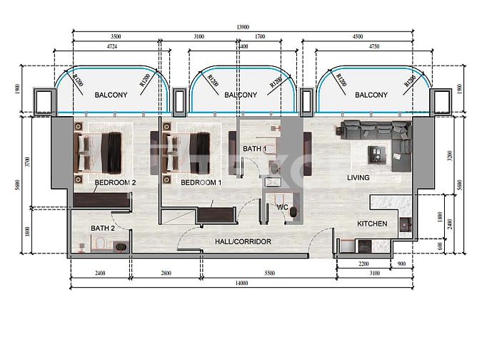 Апартаменты в Дубае, ОАЭ, 75 м² - фото 12