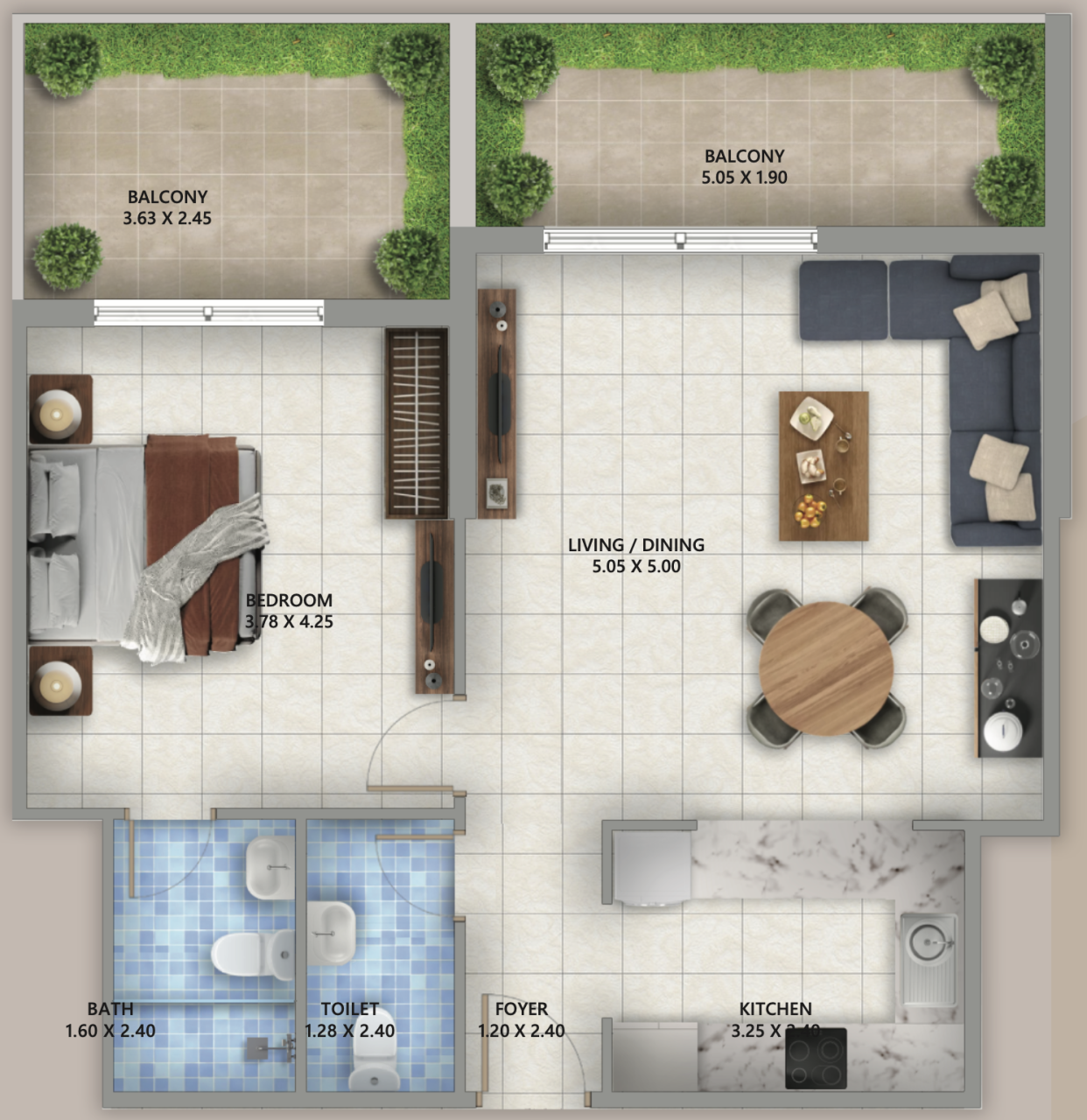 Квартира в Дубае, ОАЭ, 70 м² - фото 7