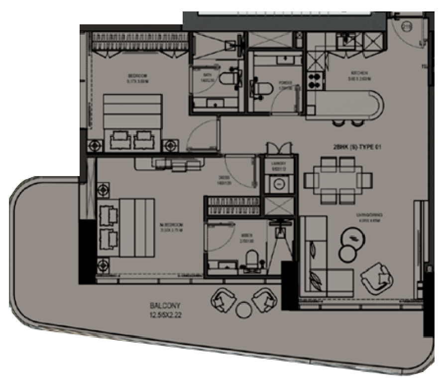 Квартира в Дубае, ОАЭ, 117 м² - фото 12