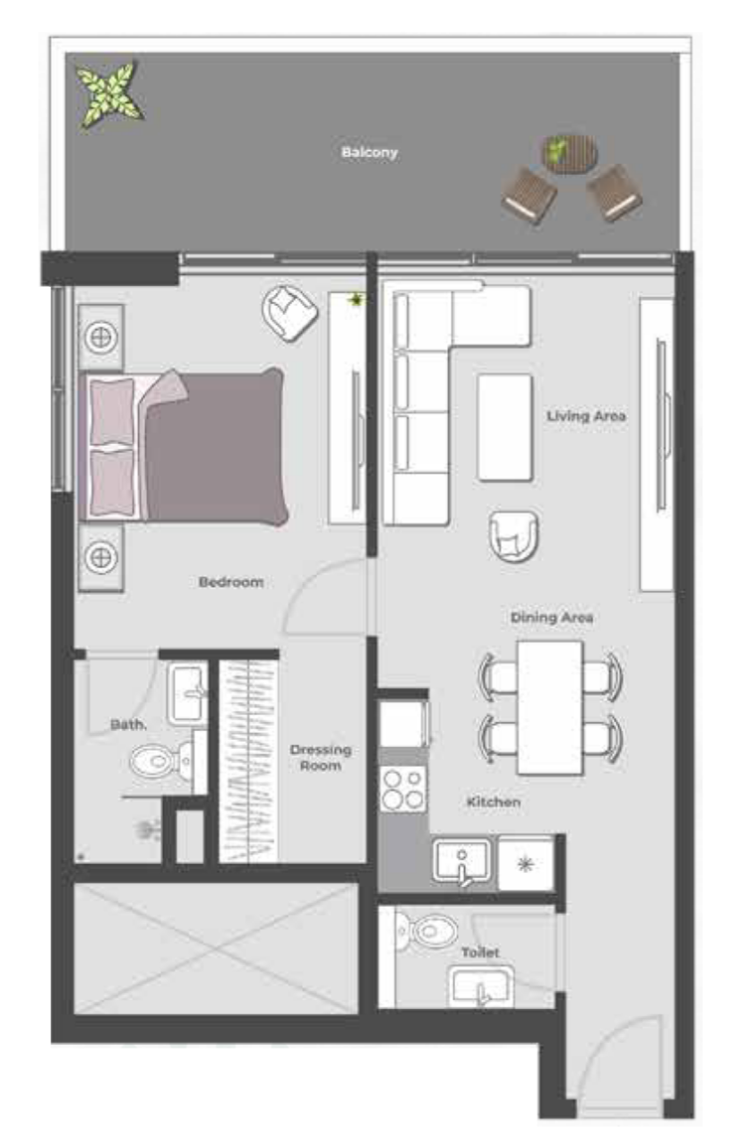 Квартира в Дубае, ОАЭ, 79 м² - фото 17