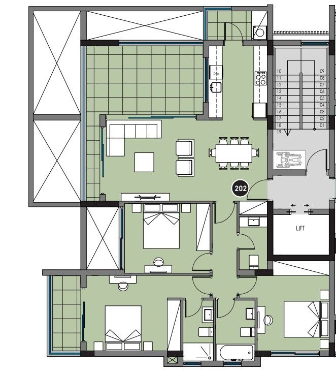 Апартаменты в Лимасоле, Кипр, 137 м² - фото 10
