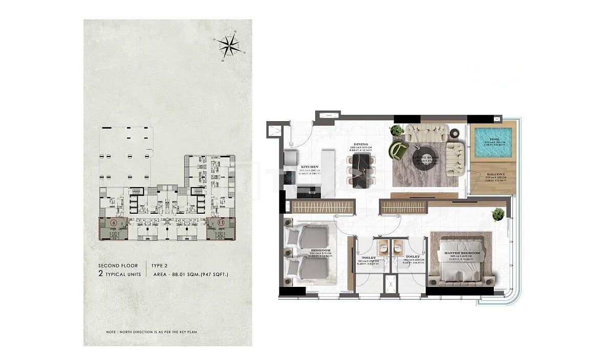 Апартаменты Маджан, ОАЭ, 39 м² - фото 16
